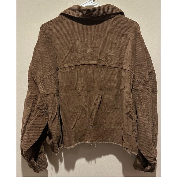 Princess Polly Women’s‎ Crop Brown Corduroy Jacket Size M/L - Picture 5 of 5